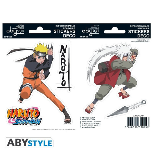 Naruto und Jiraiya - Mini Sticker Set - Naruto Shippuden - ABYStyle