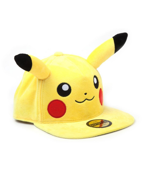 Pikachu - Pokémon Plüsch Snapback / Mütze - Difuzed