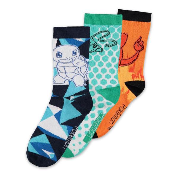 Pokemon Socken - 3er-Pack Crew 39-42 - Difuzed