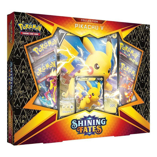 Pokemon TCG - Shining Fates - Pikachu V-Box (Sammelkartenspiel, englisch)