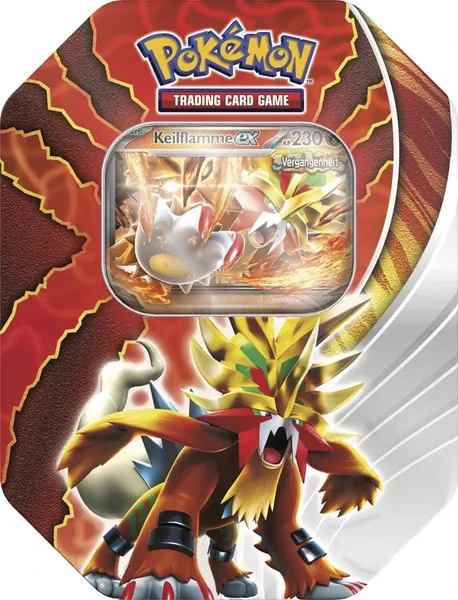 Pokemon TCG - Tin Box: Keilflamme-ex (Sammelkartenspiel, deutsch)