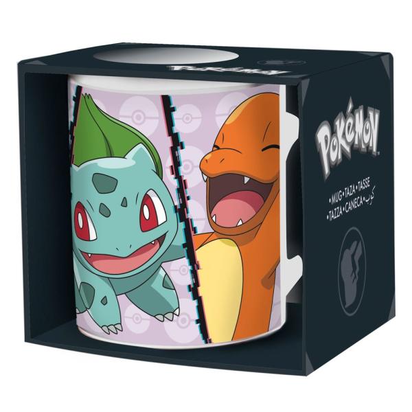 Pokemon Tasse Glumanda, Bisasam, Schiggy, Pikachu 320 ml - Konix