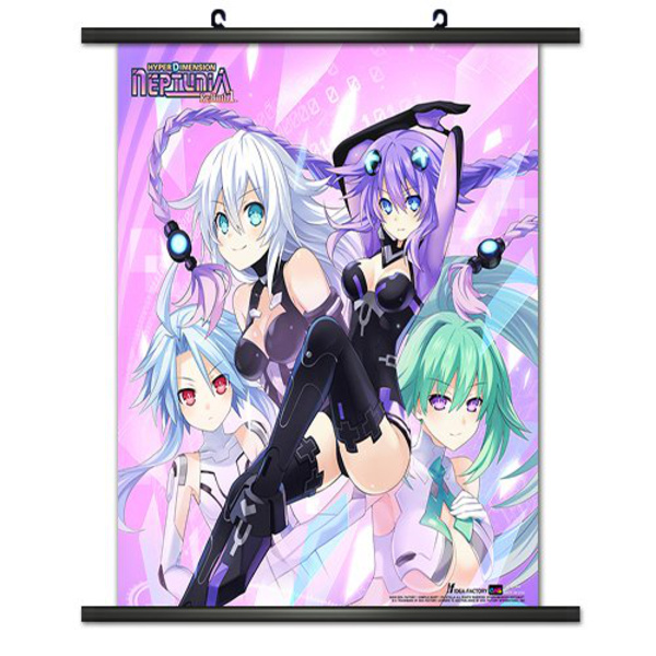 Purple Heart, Black Heart, White Heart & Green Heart - Wallscroll - Hyperdimension Neptunia - 27496