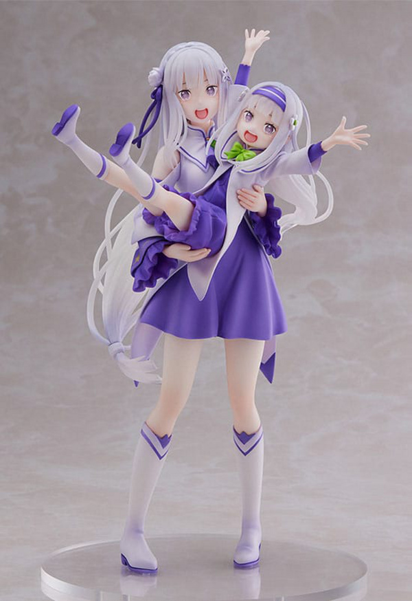 Emilia & Childhood Emilia - Re:Zero - Statue 1/7 - Sega