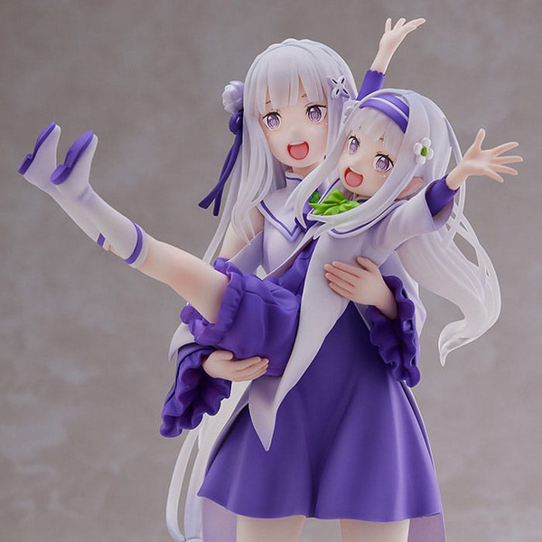 Emilia & Childhood Emilia - Re:Zero - Statue 1/7 - Sega