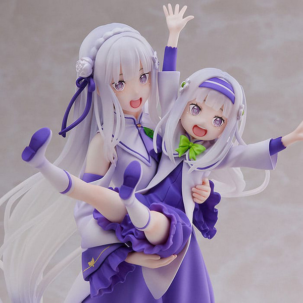 Emilia & Childhood Emilia - Re:Zero - Statue 1/7 - Sega