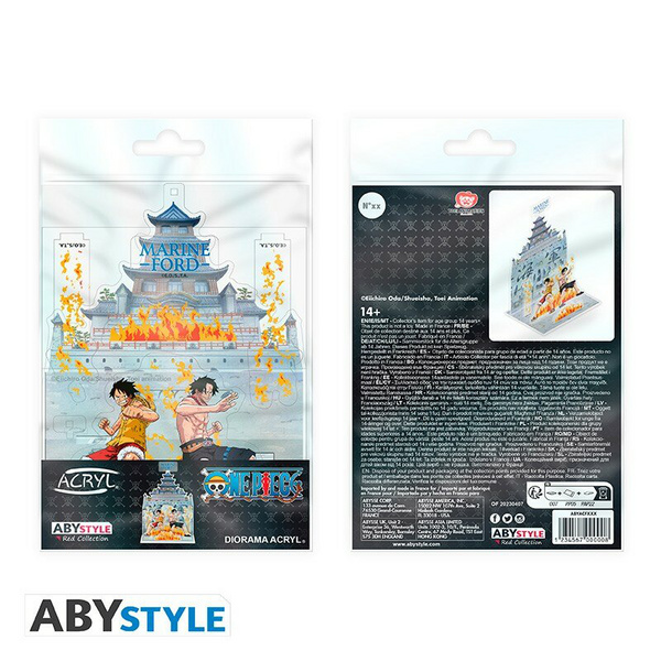 Ruffy & Ace (Marineford) - One Piece - Acryldiorama - AbyStyle