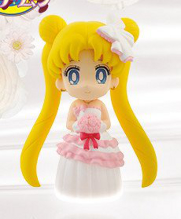 Sailor Moon Bunny / Usagi Tsukino im Hochzeitskleid - Set 2 - Clear Colored Sparkle Dress