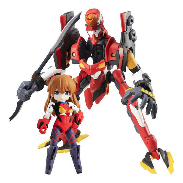 Shikinami Asuka Langley & EVA - Evangelion Desktop Army Actionfigur - Megahouse