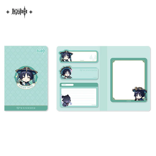 Wanderer - Genshin Impact - Haftnotizen Set (Chibi Stamp Series) - miHoYo