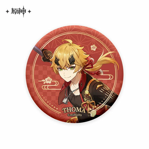 Thoma- Genshin Impact - Chara Can Badge