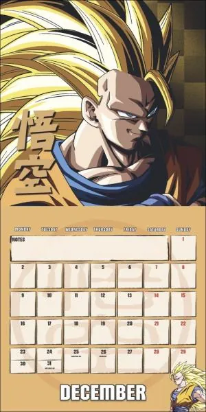 Dragon Ball Z Kalender 2024