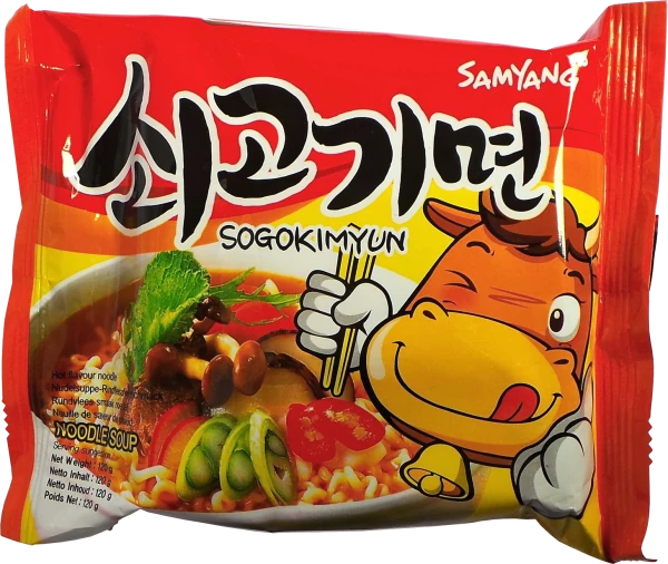 Instant-Nudeln - Sogokimyun - Würziger Rinder Ramen von SamYang