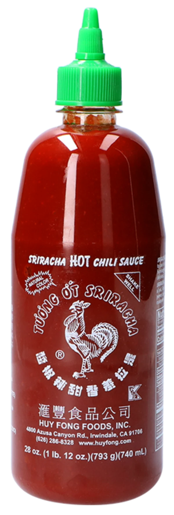 Sriracha Chilisauce, scharf von Huy Fong [793g]