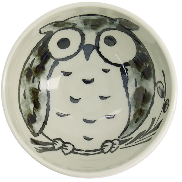 Kawaii Bowl - Eulen - Blau von Tokyo Design Studio (600ml)