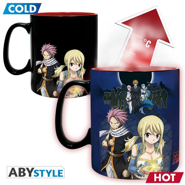 Natsu & Lucy - Fairy Tail - Hot & Cold - 460 ml Farbwechseltasse von ABYStyle