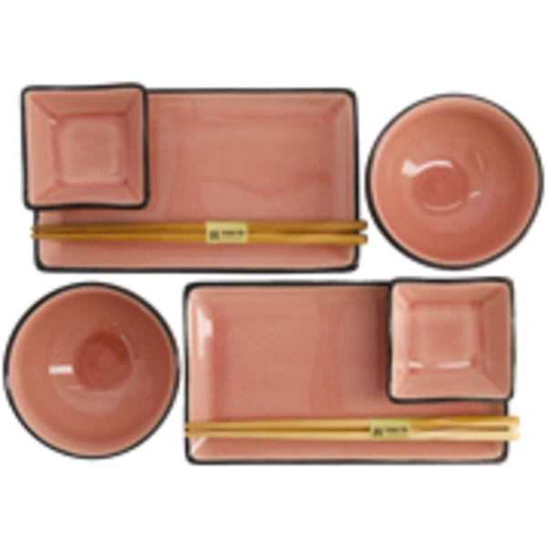 Geschenke Set Schalen "Glasiges Pink" (8-teilig) von TOKYO Design Studio