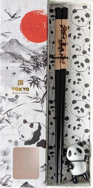 Tokyo Design Studio | Chopsticks Giftset and Rest Panda (A)