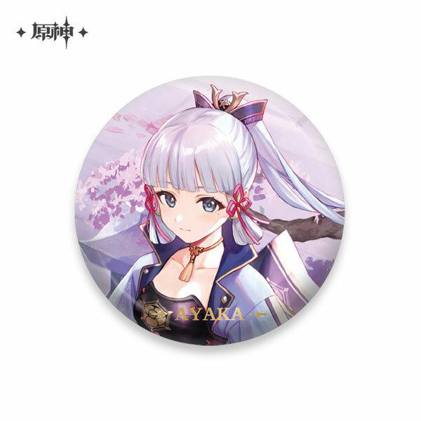 Ayaka Kamisato - Genshin Impact - Chara Tin Badge - miHoYo