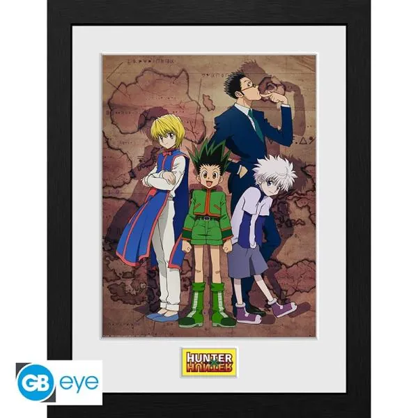 Hunter X Hunter - gerahmtes Poster - Key Art Map - ABYStyle