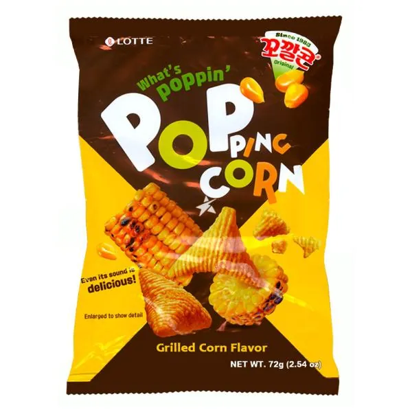 Koreanische Popping Corn Chips von LOTTE