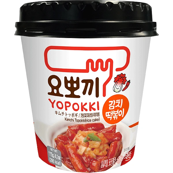 Koreanische Topokki Kimchi Cup von Yopokki