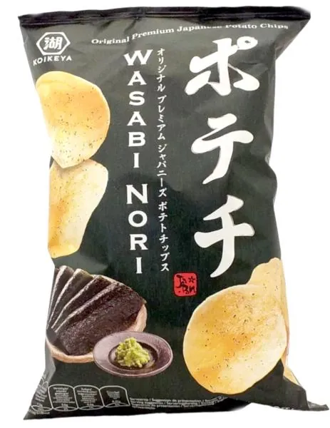 Original japanische Premium Kartoffelchips - Wasabi Nori von KOIKEYA