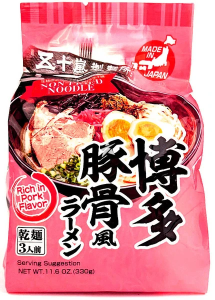 Japanischer HAKATA Tonkotsu Ramen auf Schweinebasis von Igarashi [3 Portionen]