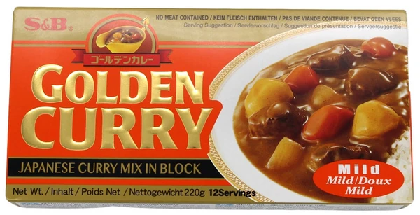 Japanischer Golden Curry Mix - Amakuchi - Mild (12 Portionen) von S&B