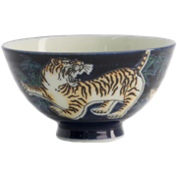 Kawaii Bowl / Schale für Reis - Bambus Tiger Blau von TOKYO Design Studio (300ml)