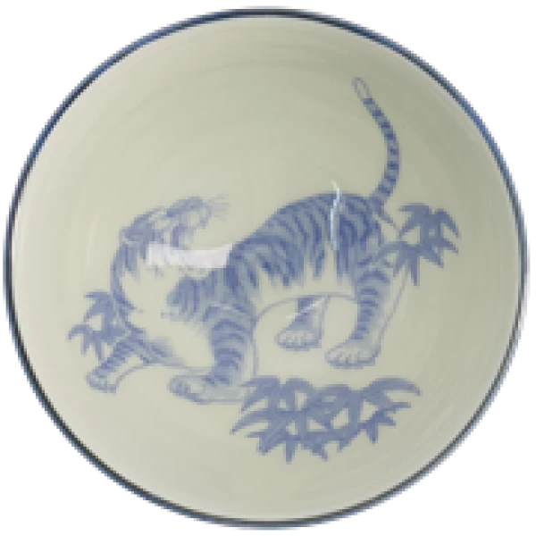 Kawaii Bowl / Schale für Reis - Bambus Tiger Blau von TOKYO Design Studio (300ml)