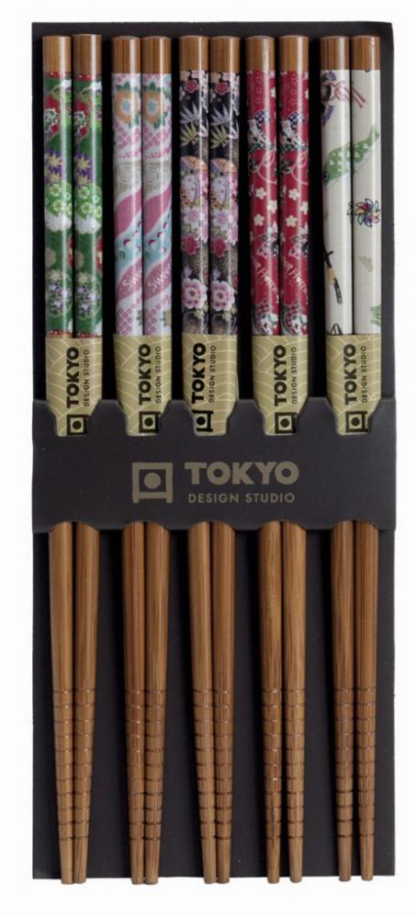 Essstäbchen-Set aus Bambus - Traditional-Design von Tokyo Design Studio