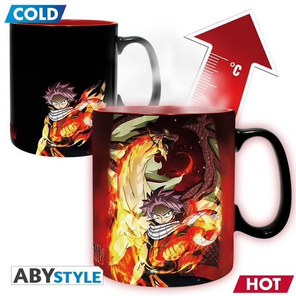 Natsu & Lucy - Fairy Tail - Hot & Cold - 460 ml Farbwechseltasse von ABYStyle