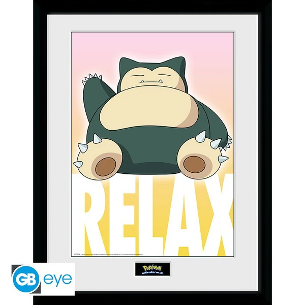 Pokémon - gerahmtes Poster - Relaxo - ABYStyle