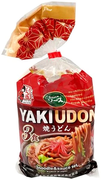 Japanische Yaki Udon Nudeln mit Worcestersauce von Itsuki [3 Portionen]