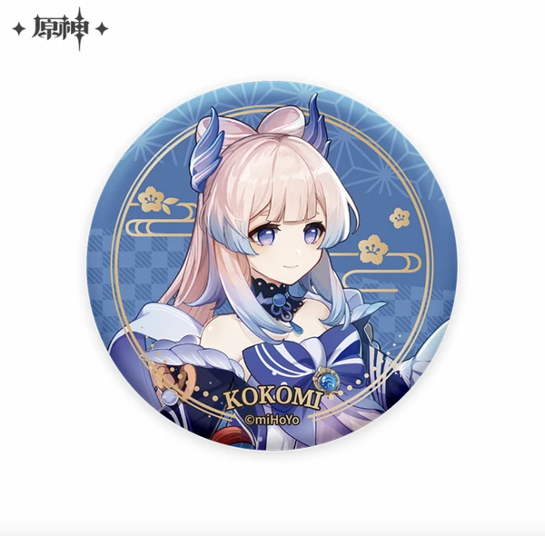 Kokomi Sangonomiya - Genshin Impact - Inazuma Series Chara Can Badge