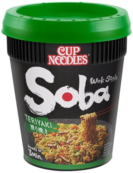 Soba-Cup-Nudeln - Yakisoba - Teriyaki von Nissin