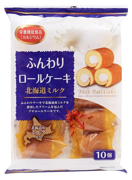 Japanische Bisquitrollen mit Hokkaido Milchcreme von Yamauchi