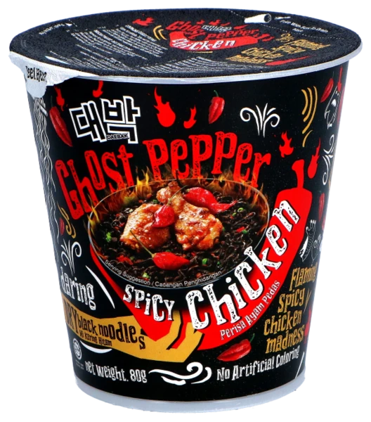 Cup-Nudeln - Ghost Pepper Spicy Chicken von Daebak