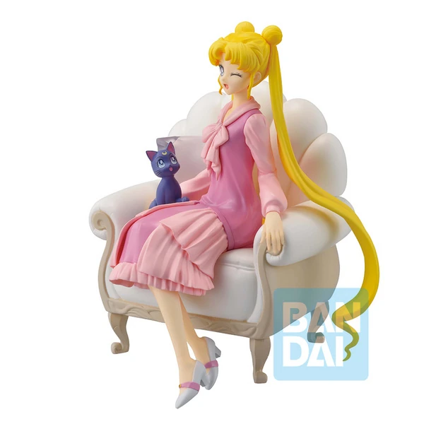 Usagi Tsukino und Luna - Sailor Moon Cosmos - antique style - Ichibansho - Bandai Spirits