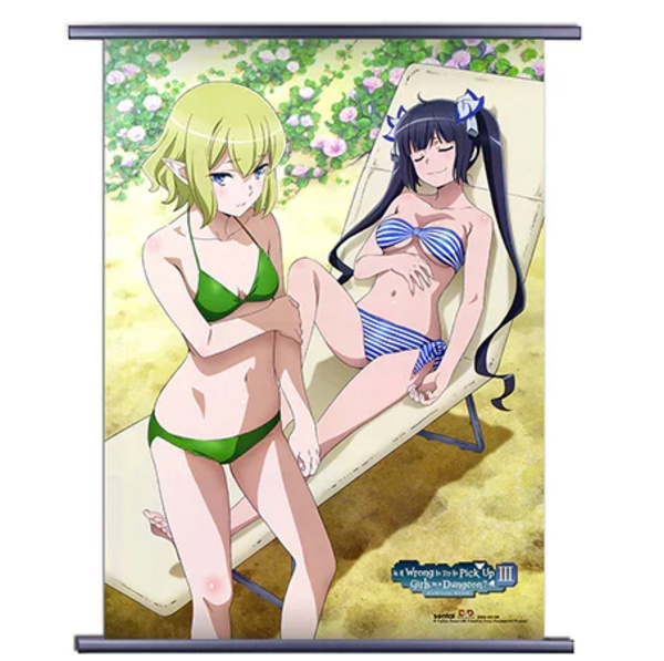 Hestia & Ryuu - Bikini - Danmachi - Wallscroll