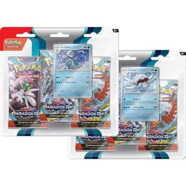 EN - Pokémon TCG - Karmesin & Purpur - Paradox Rift - 3er Blister