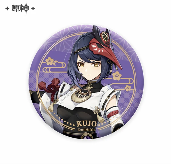 Sara Kujou - Genshin Impact - Inazuma Series Chara Can Badge