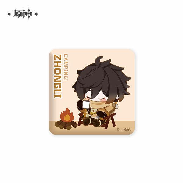 Zhongli - Genshin Impact Relaxing Camp Series - Button - miHoYo