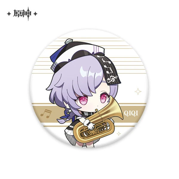 Qiqi Chibi Ver. - Melodies of an Endless Journey - Button - Genshin Impact - miHoYo