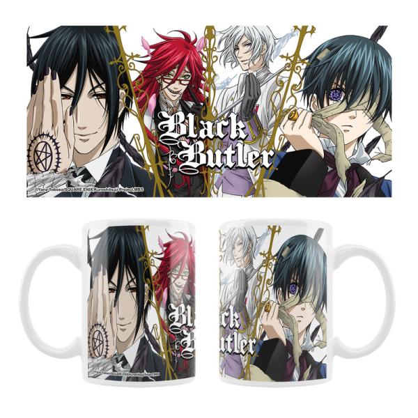 Grell, Ciel, Ash & Sebastian - Black Butler - Tasse - Sakami