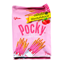 Pocky - Strawberry / Joghurt Erdbeere von GLICO - (Big Box mit 7 Packungen)