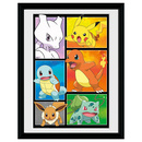 Comic panel - Sammeldruck mit hochwertigem Rahmen - Pokemon - GBeye